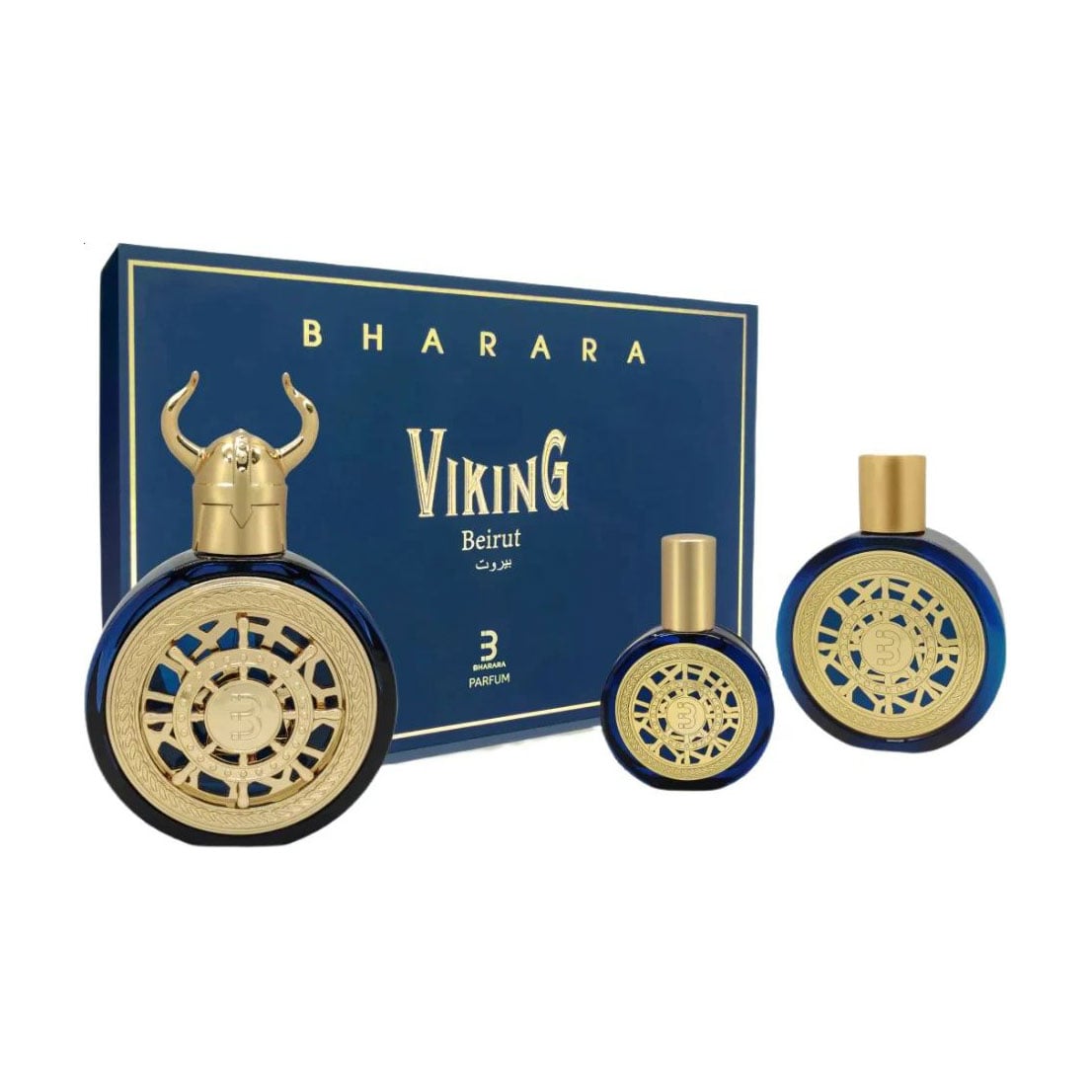 Парфумований набір унісекс Bharara Viking Beirut (парфумована вода, 100 мл + парфуми, 30 мл + лосьйон для тіла, 180 мл)